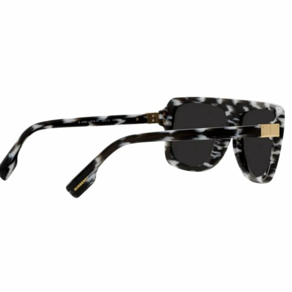 Burberry Joan Black and White Frame Dark Lens Sunglasses OBE4362 - Picture 4 of 8